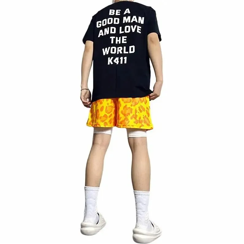 KIRHNE Casual Shorts Unisex Pink-7