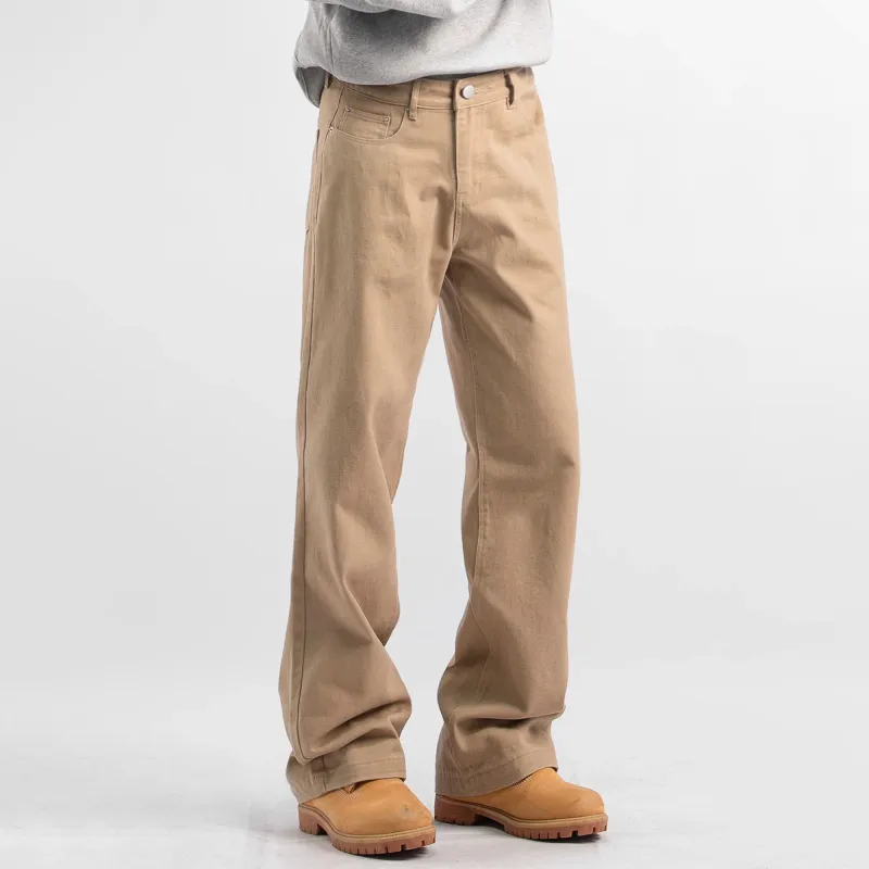 WELTER EXPERIMENT Fashion Casual Pants Unisex Khaki Series Single Item-1