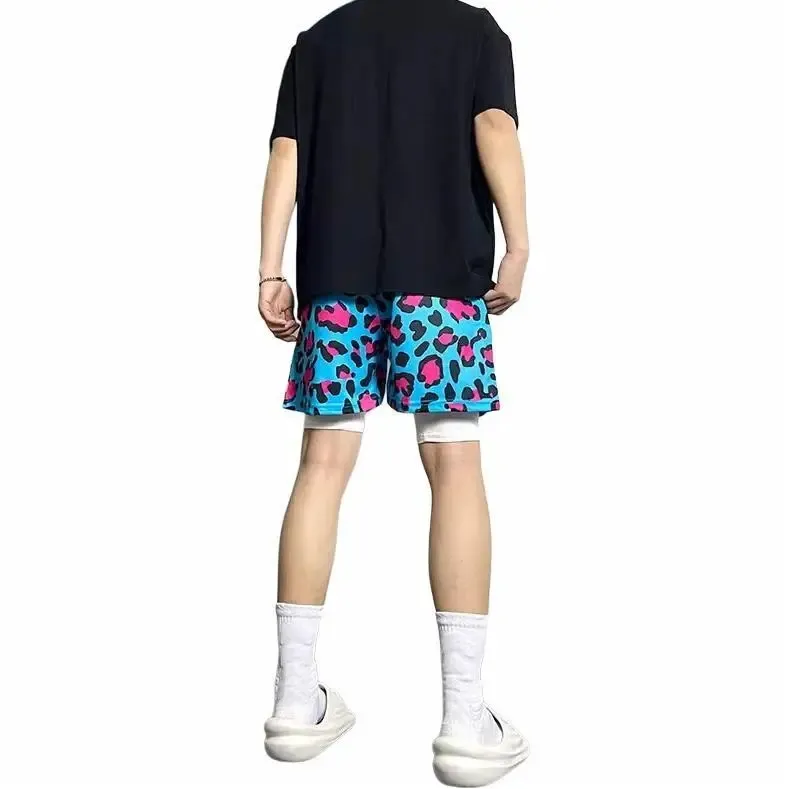 KIRHNE Casual Shorts Unisex Pink-11
