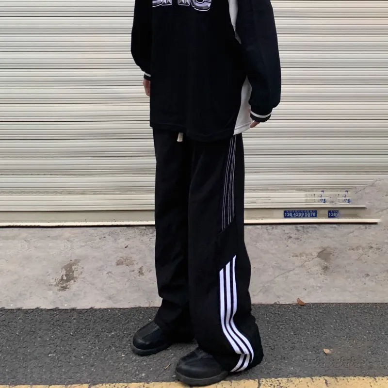 TESTUNG Casual Pants Unisex Black-5