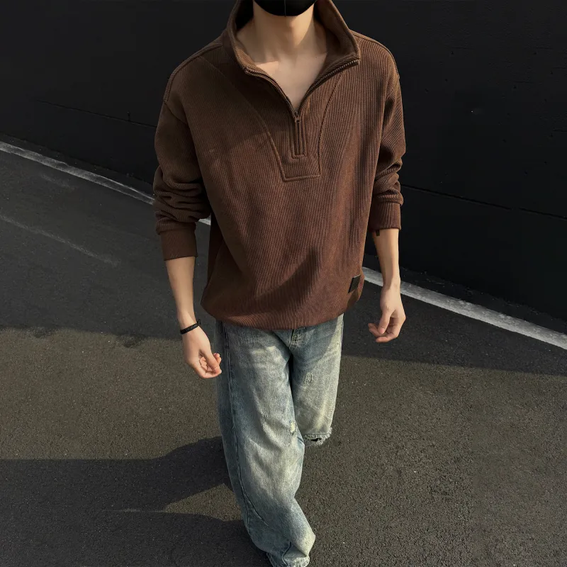 KIRHNE Sweatshirt Unisex Dark Coffee-8