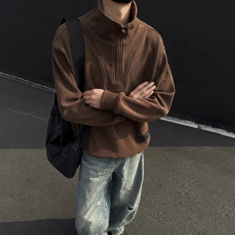 KIRHNE Sweatshirt Unisex Dark Coffee-7
