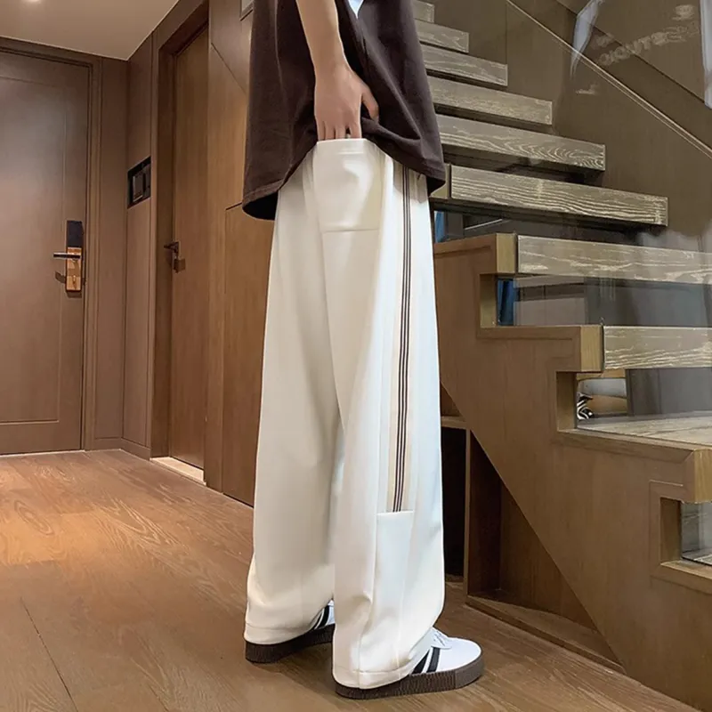 KIRHNE Casual Pants Unisex Black-11