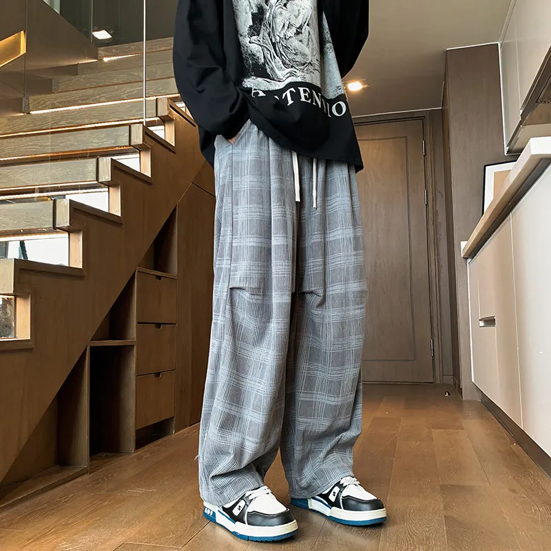 KIRHNE Casual Pants Unisex Black-7