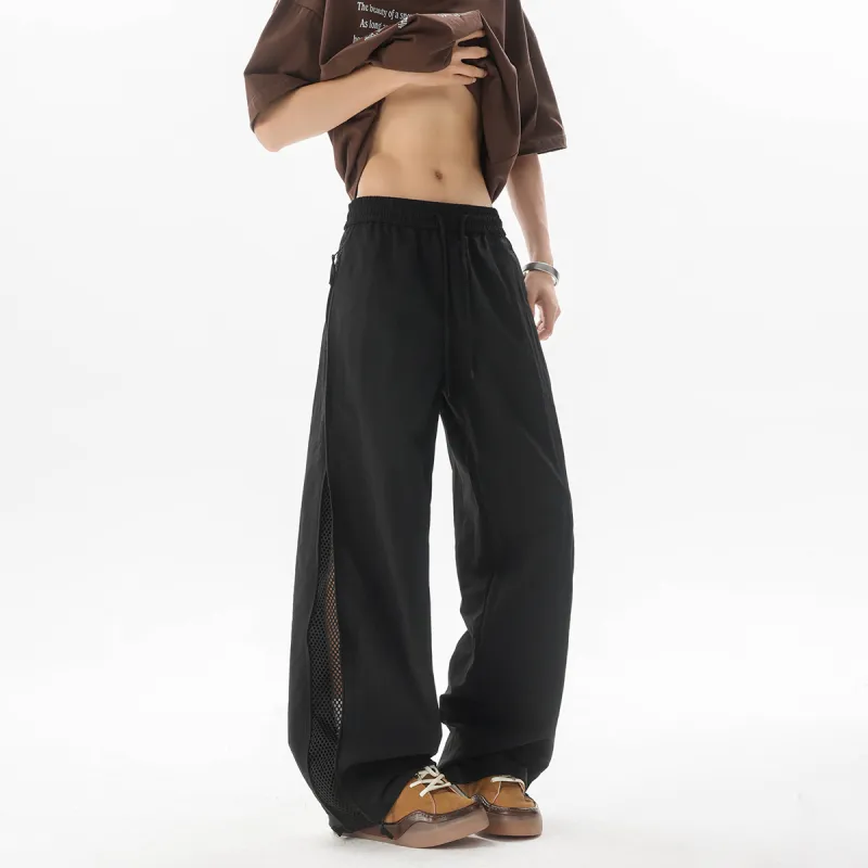 KIRHNE Casual Pants Unisex Light Gray-11