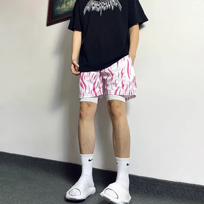 KIRHNE Casual Shorts Unisex Gray-12