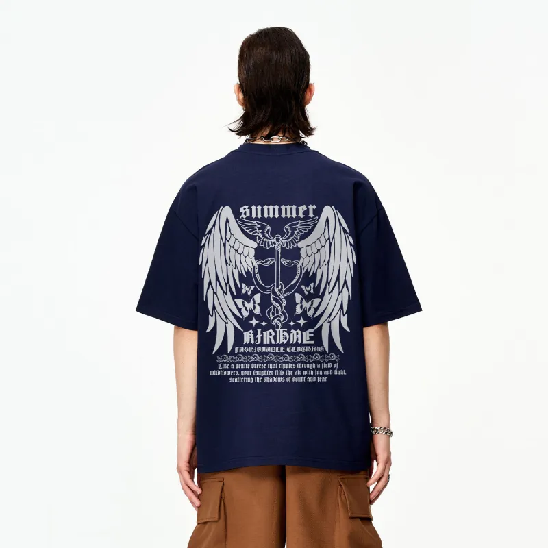 KIRHNE Drop Shoulder Sleeve T Shirt Unisex-8