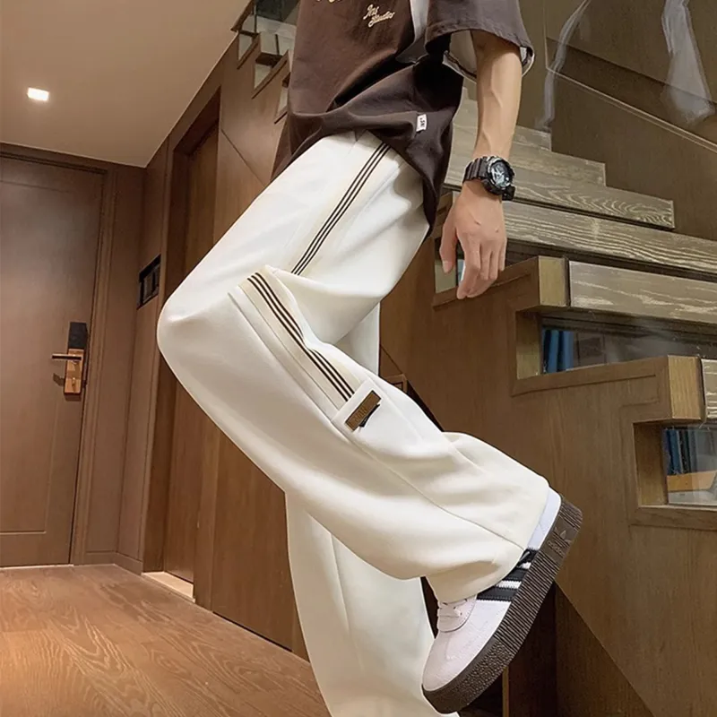 KIRHNE Casual Pants Unisex Black-7