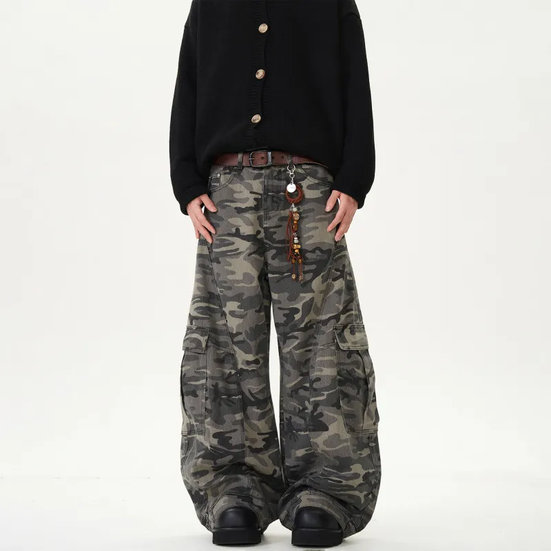 KIRHNE Jeans Unisex Camouflage-2