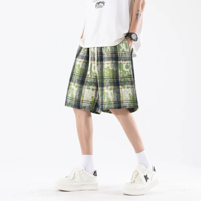 KIRHNE Casual Shorts Unisex Starclear Green-3