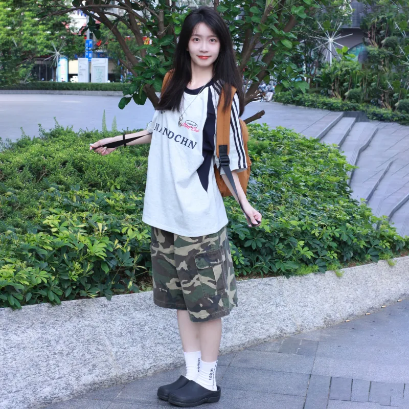 WELTER EXPERIMENT Cargo Shorts Unisex Camouflage-8