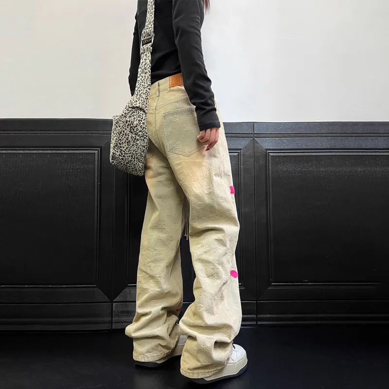 WELTER EXPERIMENT Jeans Unisex Yellow Mud Tone-3