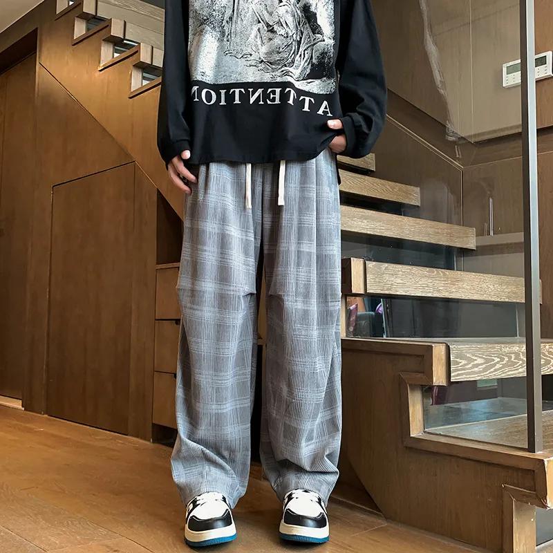 KIRHNE Casual Pants Unisex Black-5