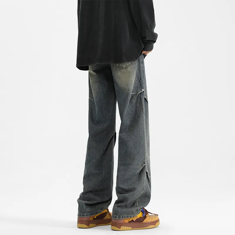 PAINT STAIN Jeans Unisex Dark Purple-168