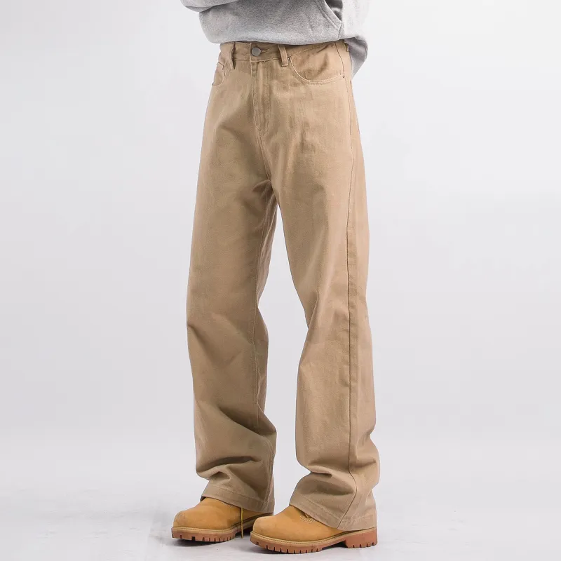 WELTER EXPERIMENT Fashion Casual Pants Unisex Khaki Series Single Item-4