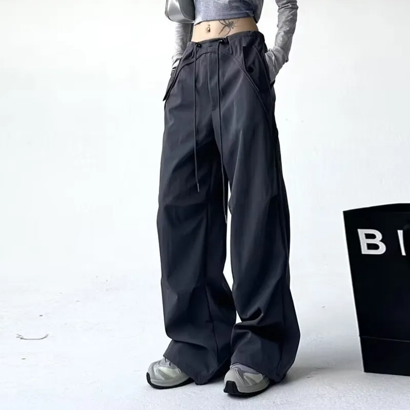 KIRHNE Casual Pants Unisex Light Gray-9