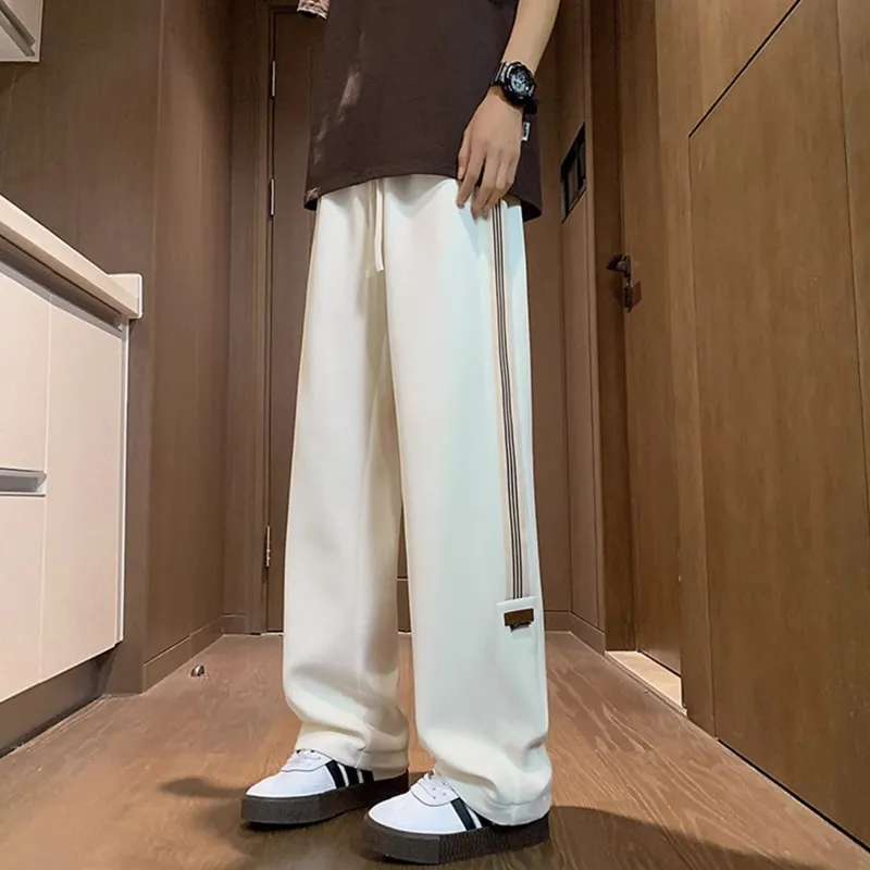 KIRHNE Casual Pants Unisex Black-9