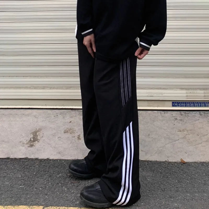 TESTUNG Casual Pants Unisex Black-3