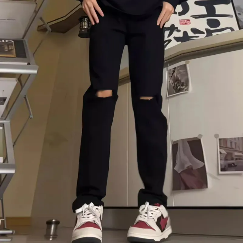 KIRHNE Jeans Unisex Black-2