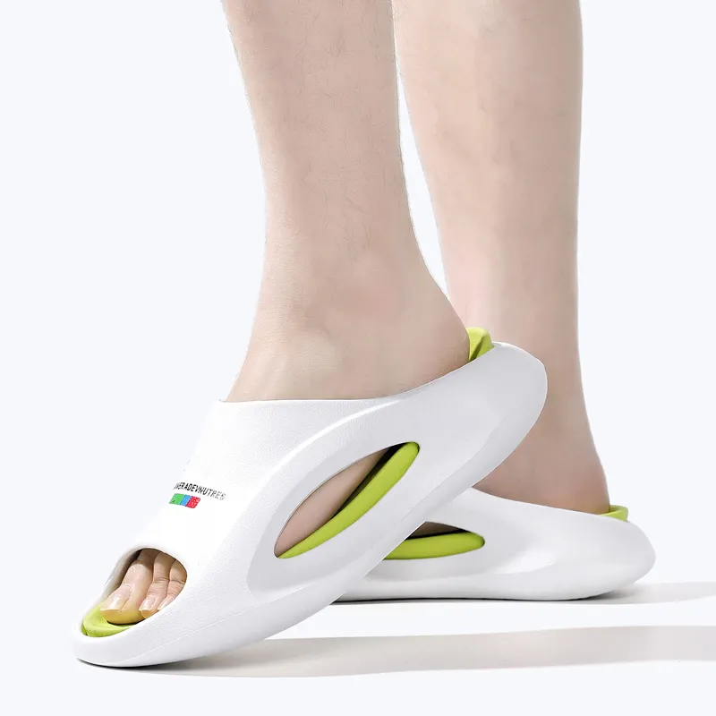 CARTELO Slide Slippers Unisex White Blue/White Green/Beige Brown-8