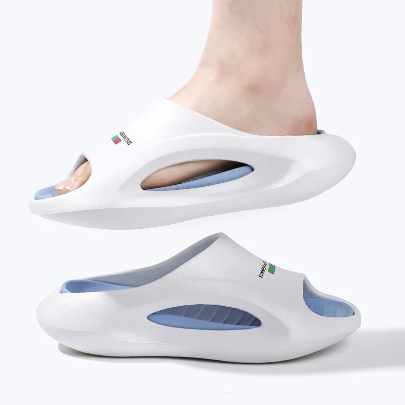 CARTELO Slide Slippers Unisex White Blue/White Green/Beige Brown-4
