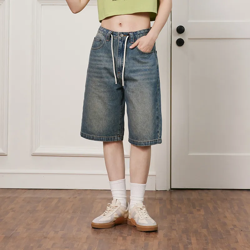 CONKLAB Denim Shorts Unisex Denim Blue-2