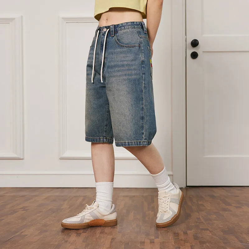 CONKLAB Denim Shorts Unisex Denim Blue-4