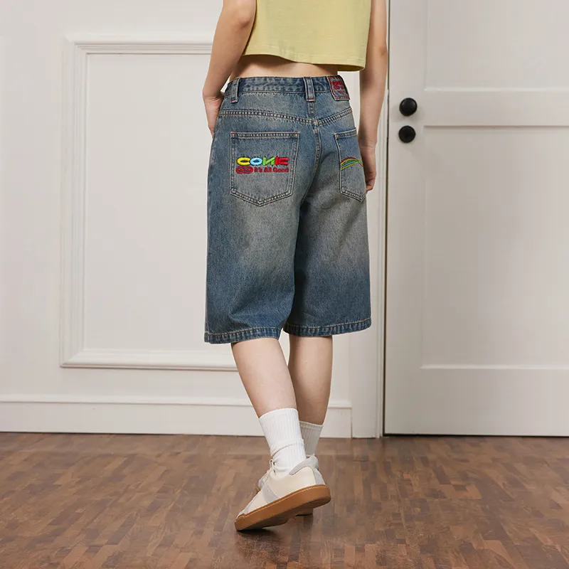 CONKLAB Denim Shorts Unisex Denim Blue-5