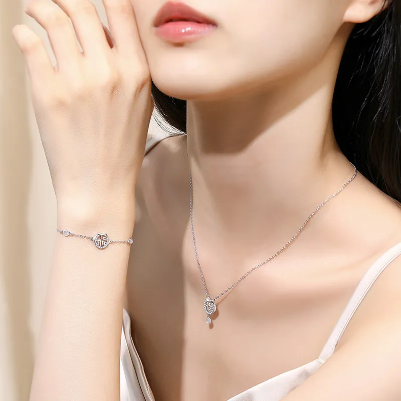 AWD S925 Silver Necklaces Women's-2