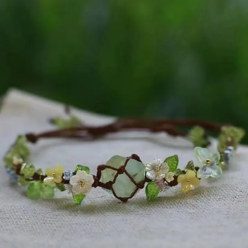 AWD White Crystal Rope Bracelets Women's-3