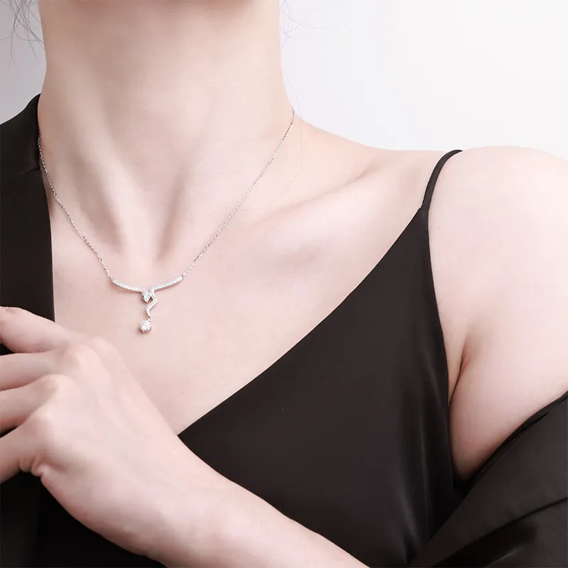 AWD S925 Silver Necklaces Women's-2