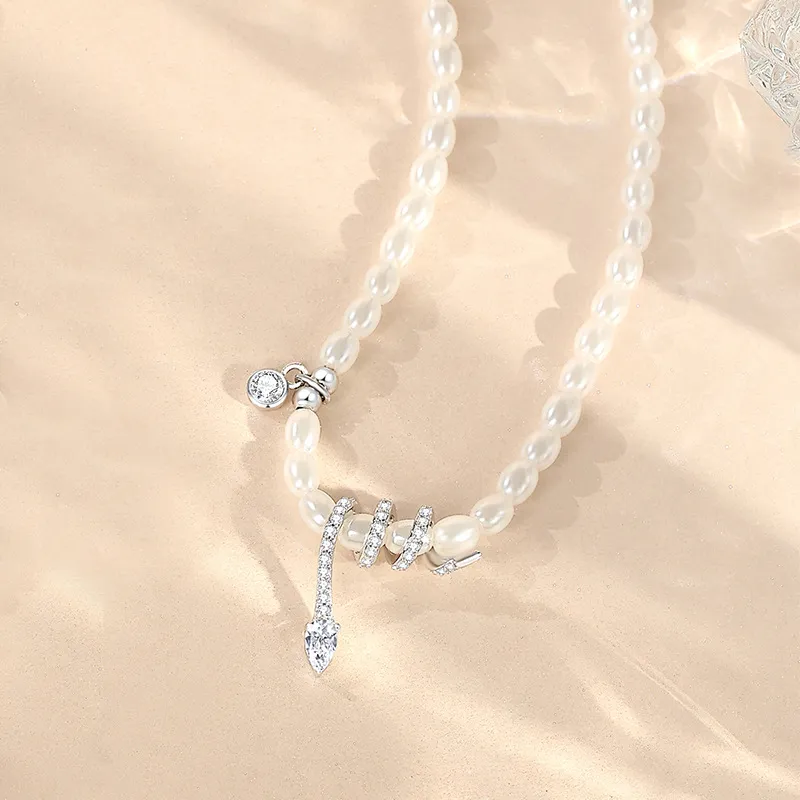 AWD S925 Silver Necklaces Women's-5