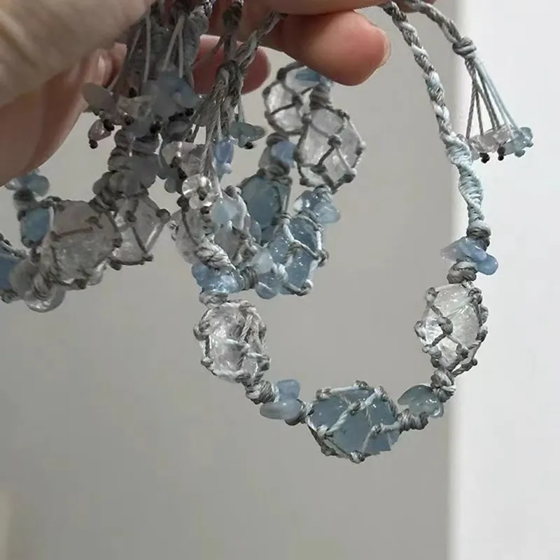 AWD White Crystal Rope Bracelets Women's-1