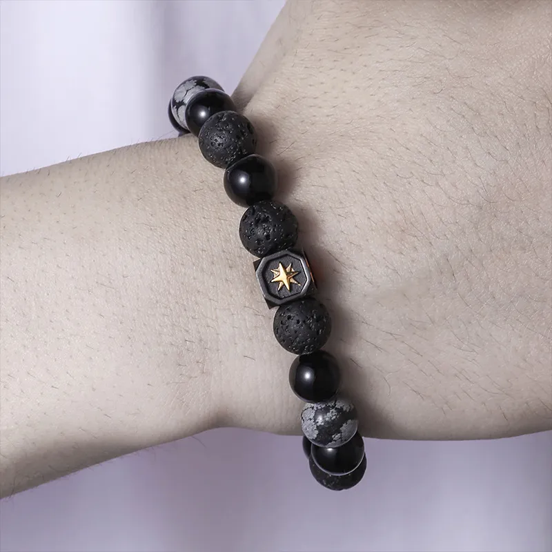 AWD Jade Bracelets Men Black-2
