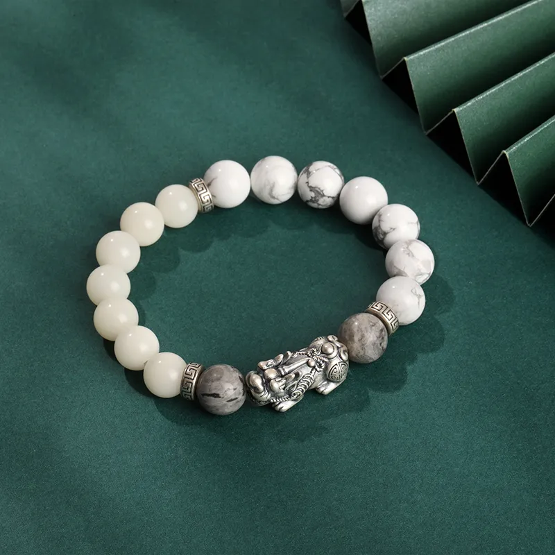 AWD White Jade Bodhi Bracelets Unisex-2