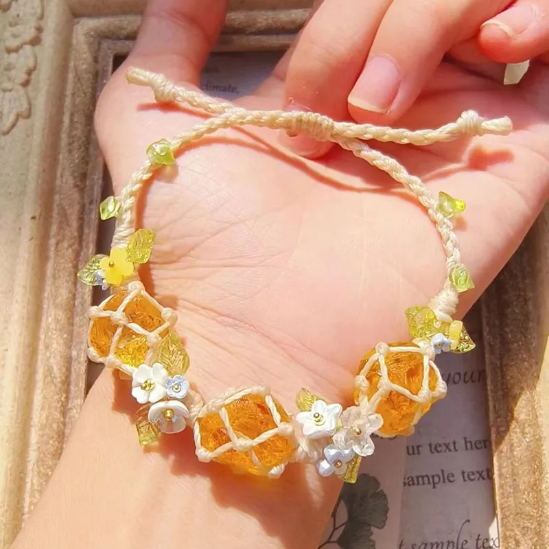 AWD Citrine Rope Bracelets Women's-3