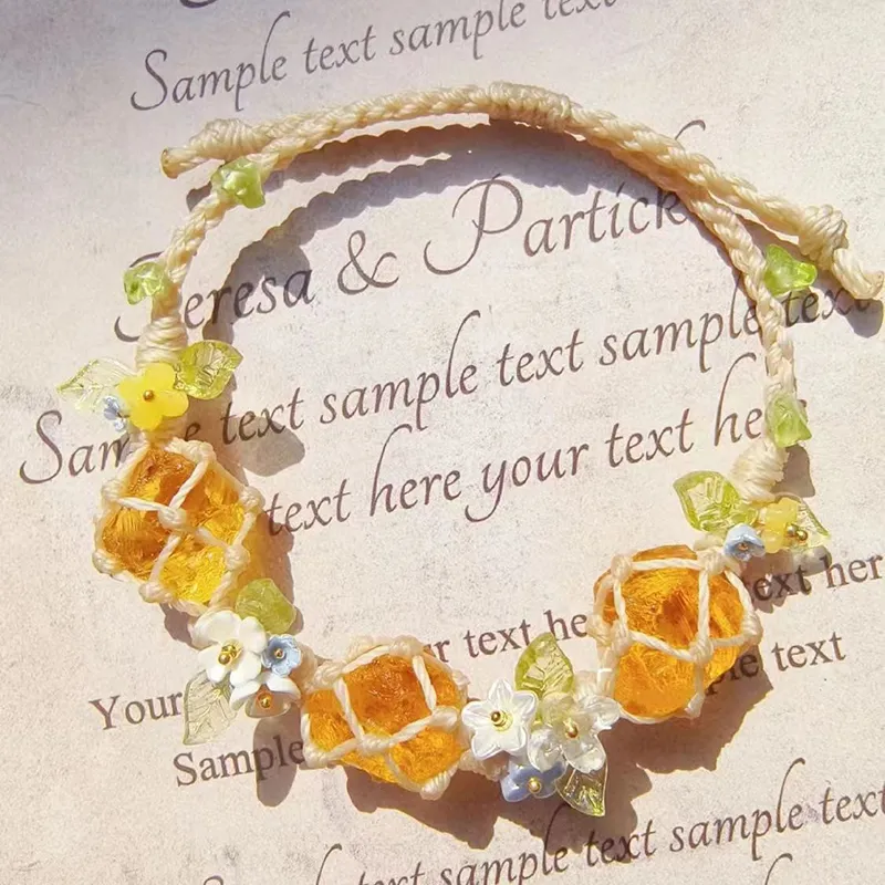 AWD Citrine Rope Bracelets Women's-1