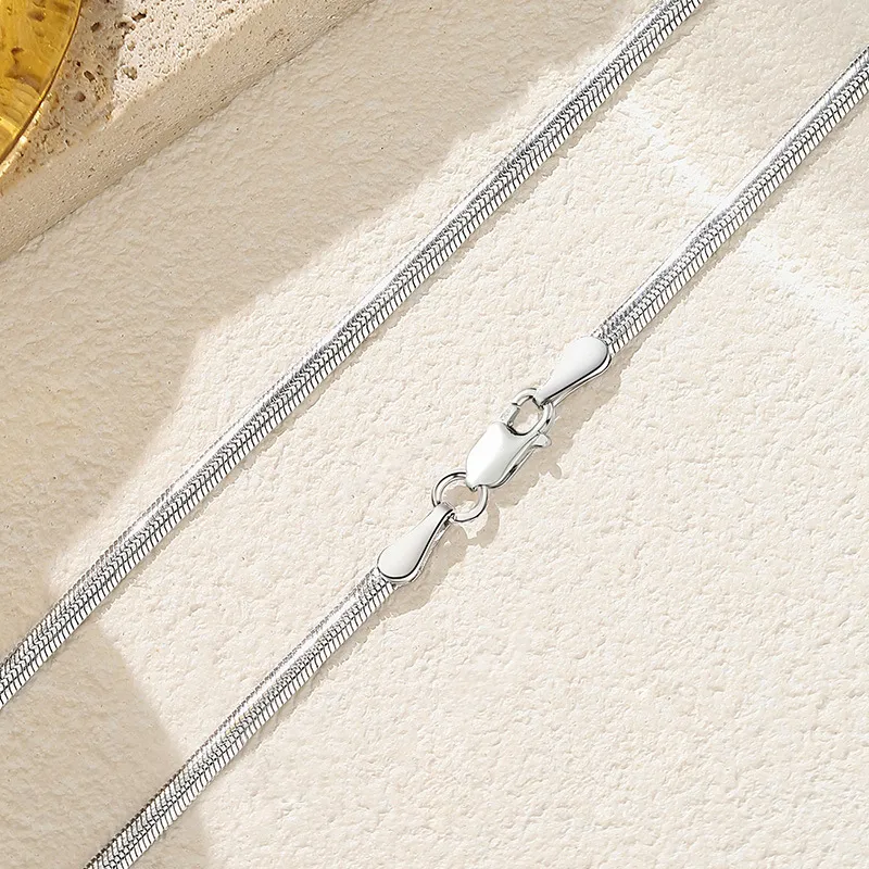 AWD S925 Silver Necklaces Unisex-3