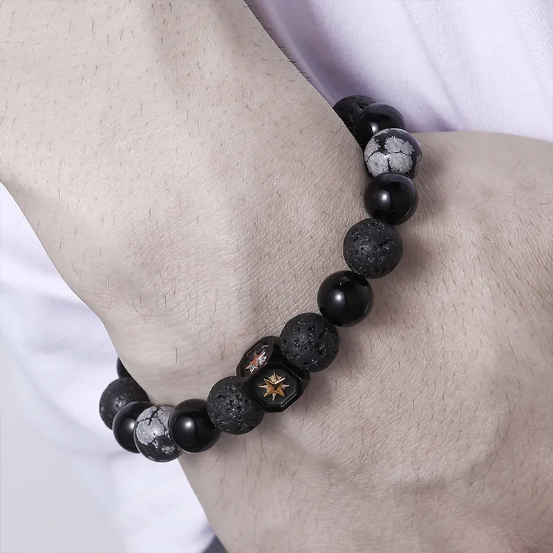 AWD Jade Bracelets Men Black-1