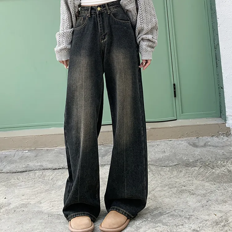EOEI Jeans Women's Dark Color-3