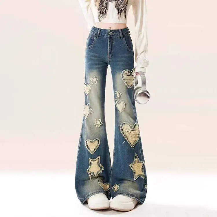 EOEI Jeans Women's Blue-3