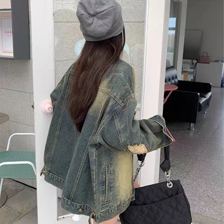 EOEI Denim Jacket Women's Black-2