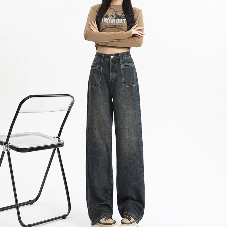 EOEI Jeans Women's Blue-4