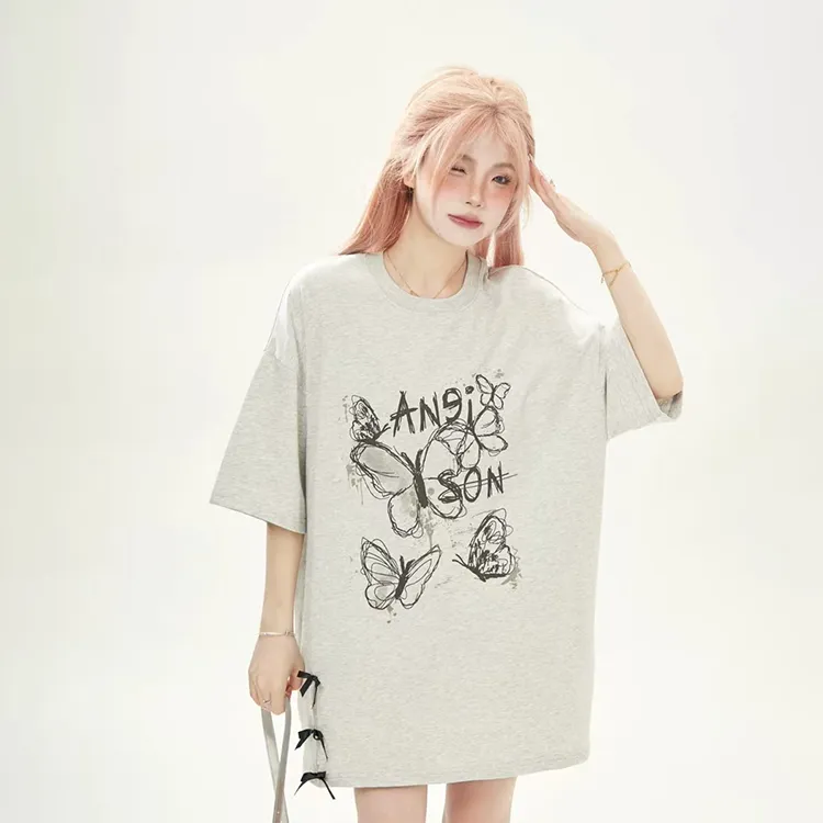 EOEI T Shirts Women's Light Gray-2