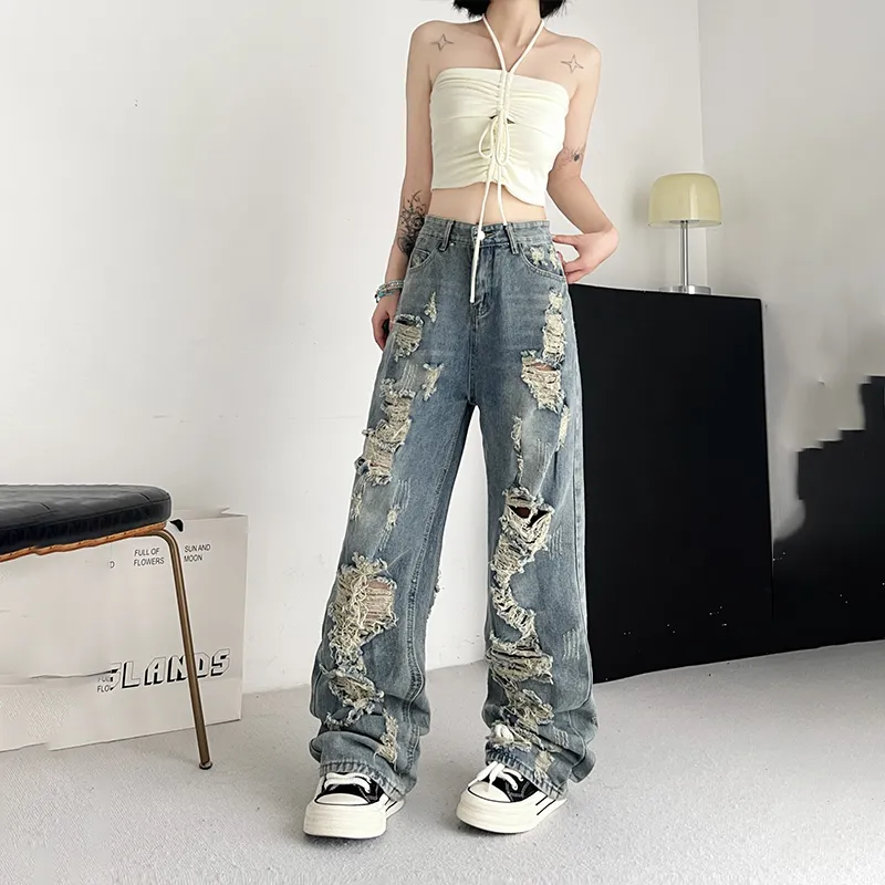 EOEI Jeans Women's Blue-2