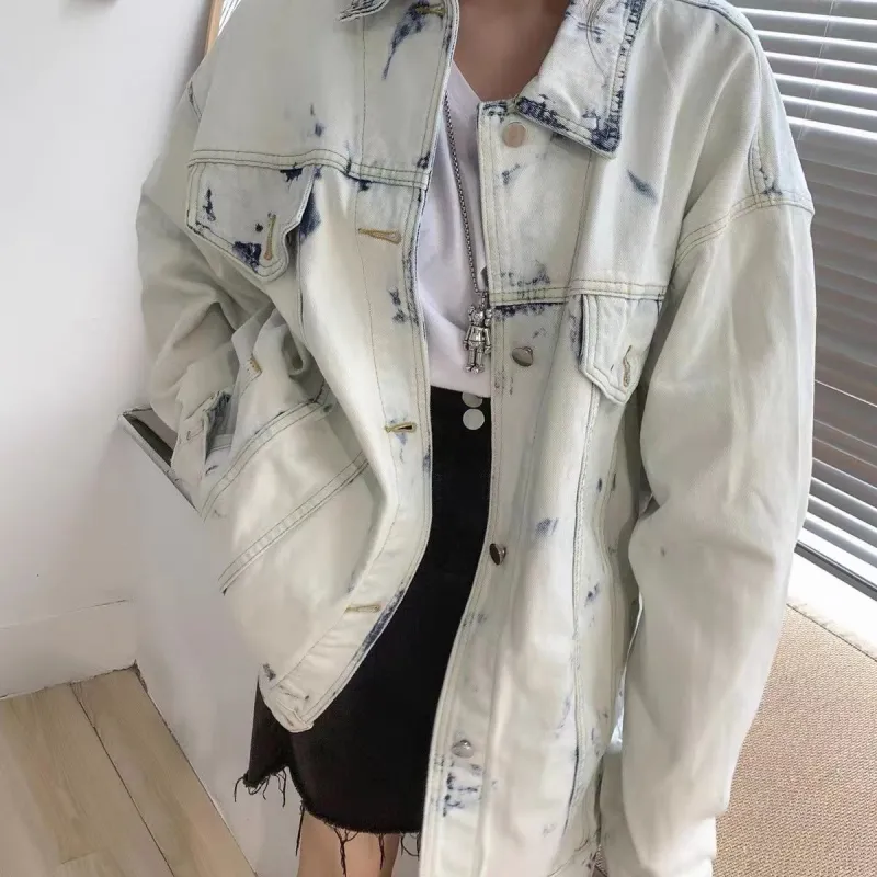 EOEI SS24 Denim Jacket Women's White-4
