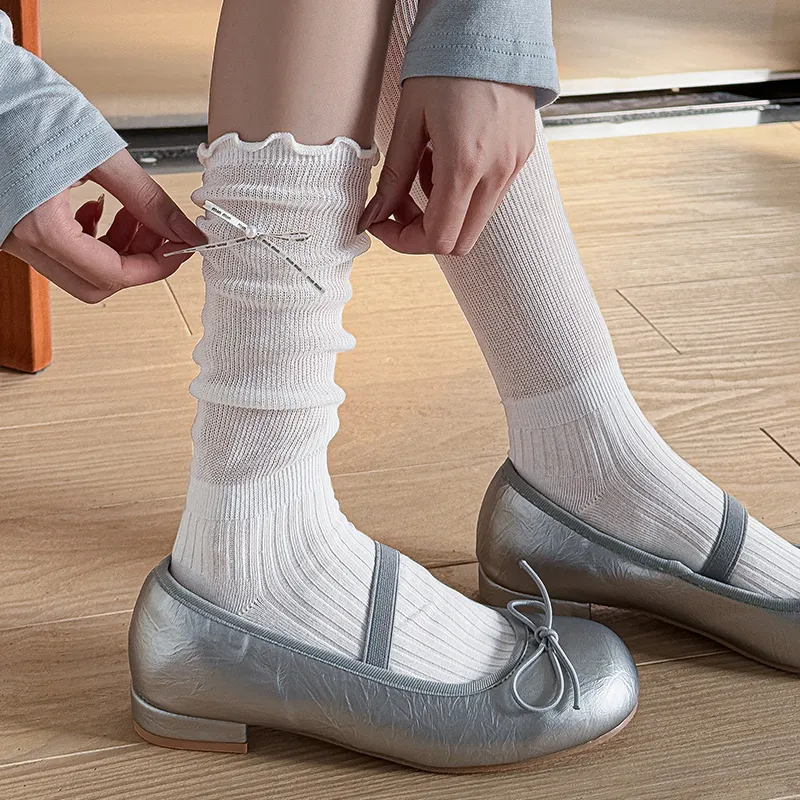 Top Melon Knee High Socks Women's Combo Set-21