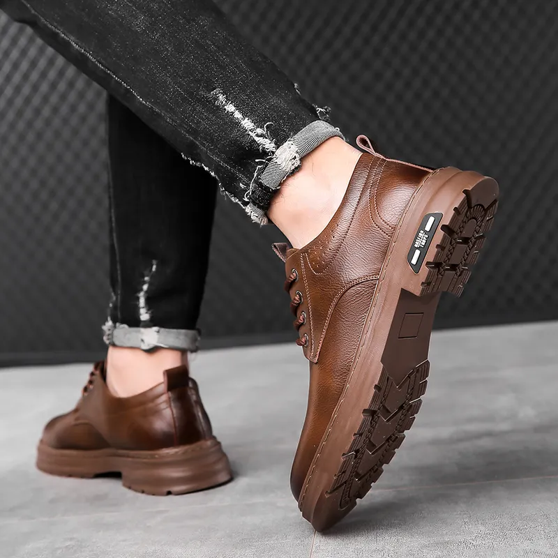 PTLS Men's Casual Shoes Men Low Top Black, Brown-9