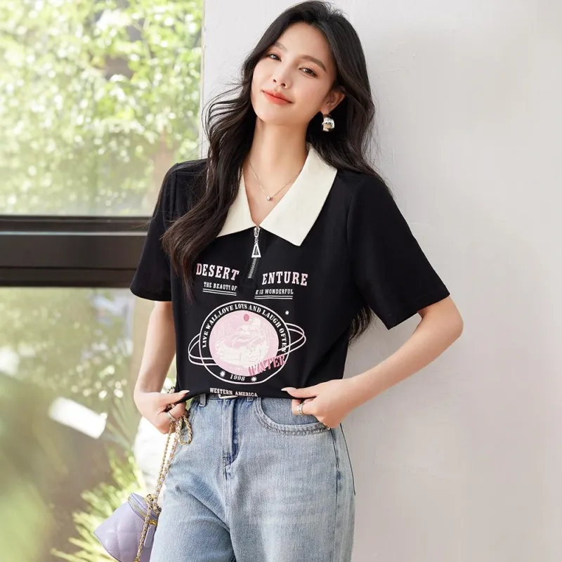 GTLA T Shirts Women's Black-5