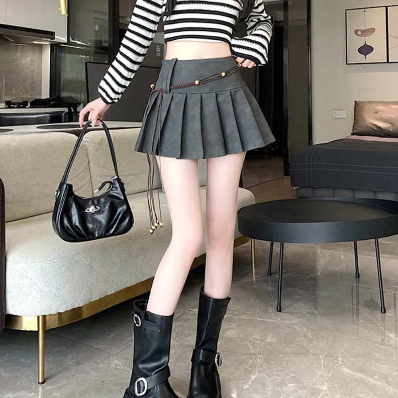 GTLA Leather Short Skirts Women's-9